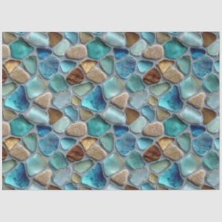 Meeresglas-Muster-Decoupage Seidenpapier
