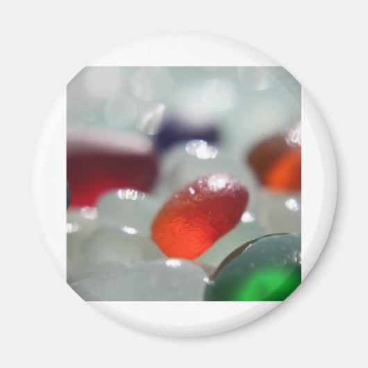 Meeresglas Orange Magnet (Vorne)