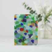 Meeresglas, Strandglas Foto Vergnügen nach Karte (Stehend Vorderseite)