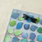 Meeresglas und Treibholz Strandtuch (Beispiel)