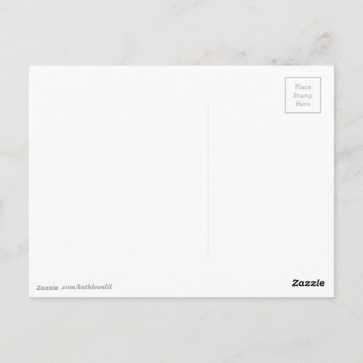 Meeresgras entlang der Küste Postkarte (Rückseite)