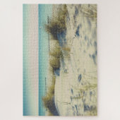 Meeresgras und Sanddünen am Strand Puzzle (Vertikal)