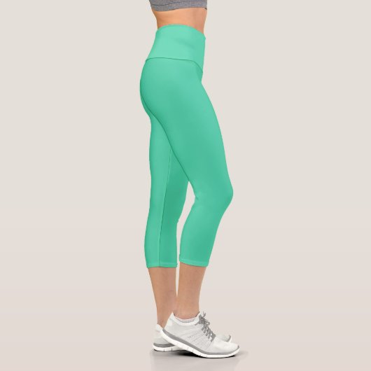 Meeresgrün Capri Leggings (Rechts)