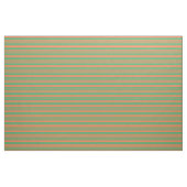 Meeresgrün und korallenfarbenes Muster Stoff (Fat Quarter (45,7 x 55,9 cm))