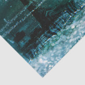 Meeresgrün Vintag Seidenpapier (Detail)