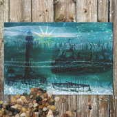 Meeresgrün Vintag Seidenpapier