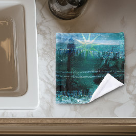 Meeresgrün Vintag Waschlappen