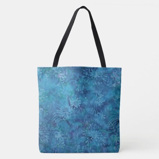 Meeresgrund-Batik Tasche (Vorderseite)