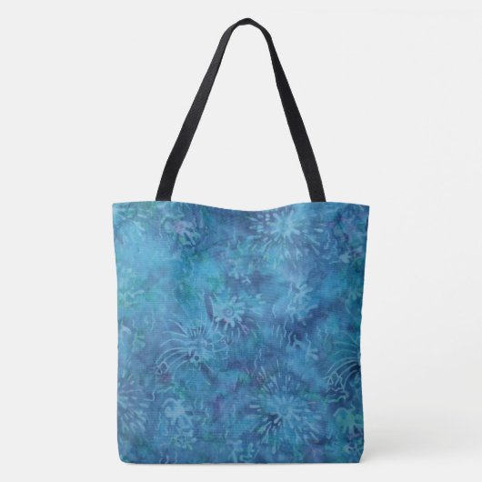 Meeresgrund-Batik Tasche (Rückseite)