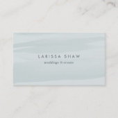 Meeresgrüne Farbe Visitenkarte (Vorderseite)