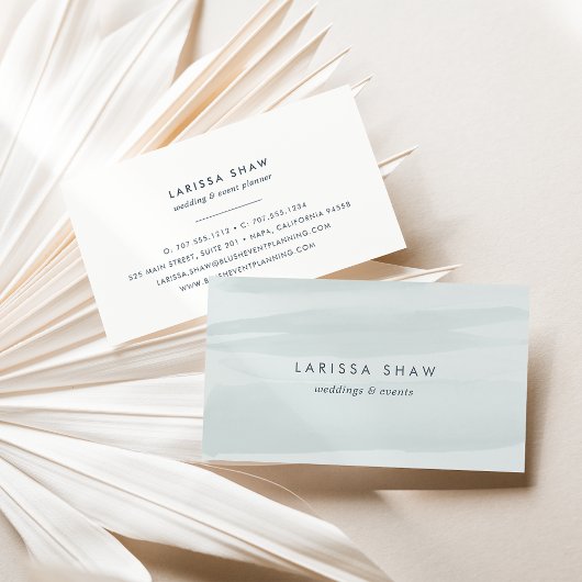 Meeresgrüne Farbe Visitenkarte