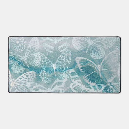 Meeresgrüne Marmorschmetterlinge Schreibtischunterlage (Vorderseite)