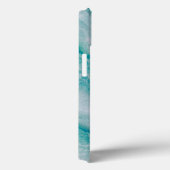 Meeresgrüne Marmorstruktur Case-Mate iPhone Hülle (Rückseite / Rechts)