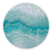 Meeresgrüne Marmorstruktur Keramikknauf (Vorderseite)