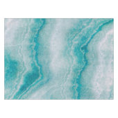 Meeresgrüne Marmorstruktur Tischdecke (Vorderseite (Horizontal))