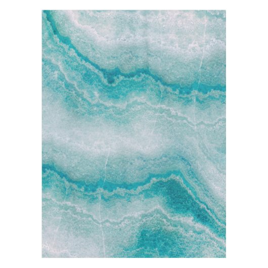 Meeresgrüne Marmorstruktur Tischdecke (Vorderseite)