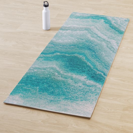 Meeresgrüne Marmorstruktur Yogamatte (Beispiel)