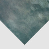 Meeresgrüne metallische Flamme mit gestörter Bekle Seidenpapier (Ausschnitt)