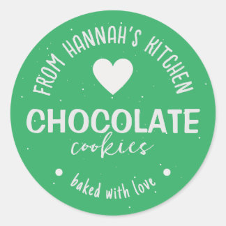 Meeresgrüner Glitzer Hintergrund gebacken mit Lieb Runder Aufkleber