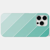 Meeresgrüner Ombré Streifen Case-Mate iPhone Hülle (Rückseite (Horizontal))
