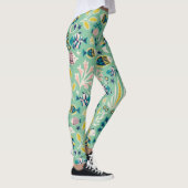 Meeresgrüner Unterwasserfisch Leggings (Rechts)