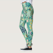 Meeresgrüner Unterwasserfisch Leggings (Links)
