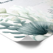 Meeresgruß bald Baby Shower Danksagungen Schild (Ecke)