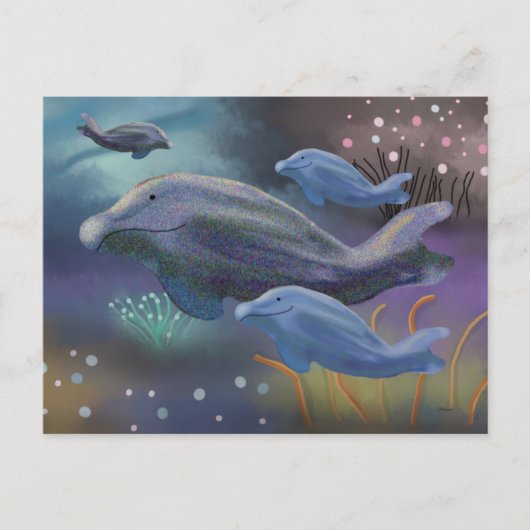 Meereshabitat Postkarte (Vorderseite)