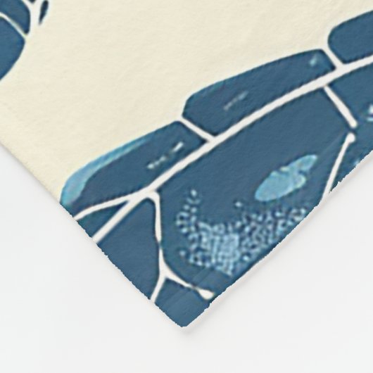 Meeresharmonie: Schildkröten und Korallen Fleecedecke (Ecke)