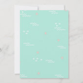 Meereshilfe mit Rotem Haar-Kindergeburtstag Einladung (Rückseite)