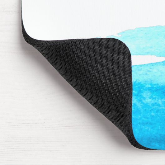 Meereshimmel Blaue Wasserfarbe minimal Mousepad (Ecke)