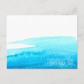 Meereshimmel Blaue Wasserfarbe minimal Postkarte (Vorderseite)