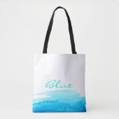 Meereshimmel Blaue Wasserfarbe minimal Tasche (Vorderseite)