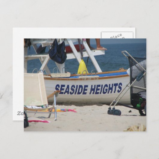 Meereshöhe Postkarte (Vorne/Hinten)