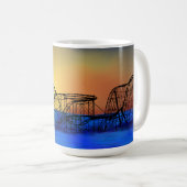 Meereshöhen Roller Untersetzer Kaffeetasse (VorderseiteRechts)