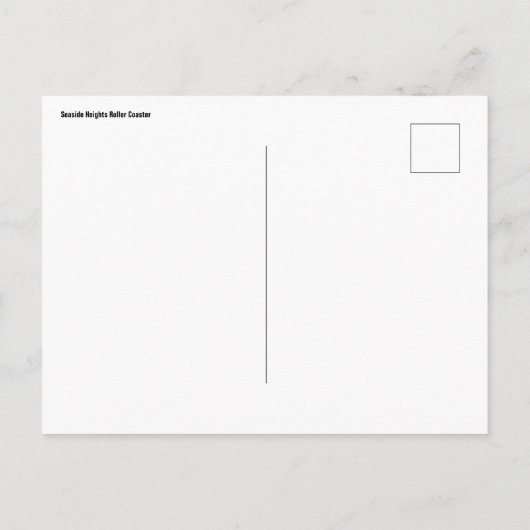 Meereshöhen Roller Untersetzer Postkarte (Rückseite)