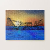 Meereshöhen Roller Untersetzer Puzzle (Horizontal)