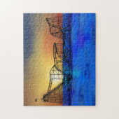 Meereshöhen Roller Untersetzer Puzzle (Vertikal)