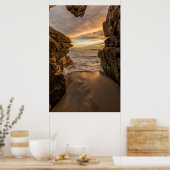 Meereshöhle am Windansea Beach Poster (Küche)
