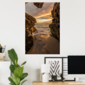 Meereshöhle am Windansea Beach Poster (Heimbüro)