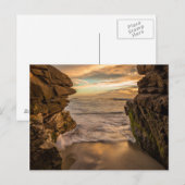 Meereshöhle am Windansea Beach Postkarte (Vorne/Hinten)