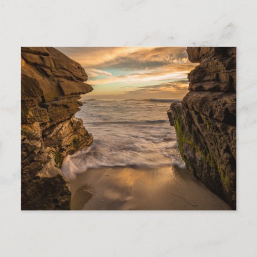 Meereshöhle am Windansea Beach Postkarte (Vorderseite)