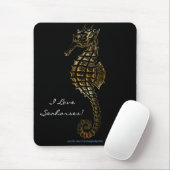 MEERESHORSE 3D Metallic Art Mousepad (Mit Mouse)