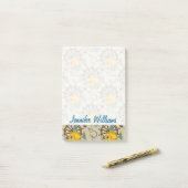 Meereskapitän Muster| Name hinzufügen Post-it Klebezettel (Auf Schreibtisch)