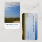 Meereskite natürlichen Sand Dünenweg Agent Stil Visitenkarte (Vorne/Hinten)