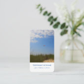 Meereskite natürlichen Sand Dünenweg Agent Stil Visitenkarte (Stehend Vorderseite)