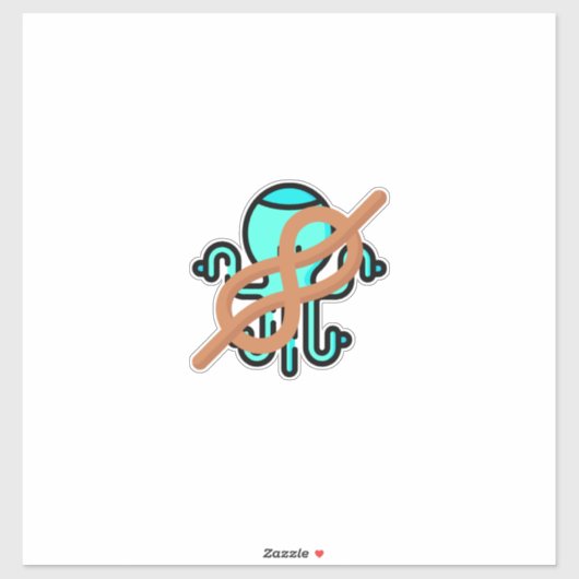 Meeresknoten Aufkleber (Blatt)