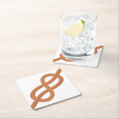 Meeresknoten Rechteckiger Pappuntersetzer (Vor Ort)