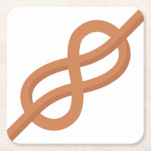 Meeresknoten Rechteckiger Pappuntersetzer