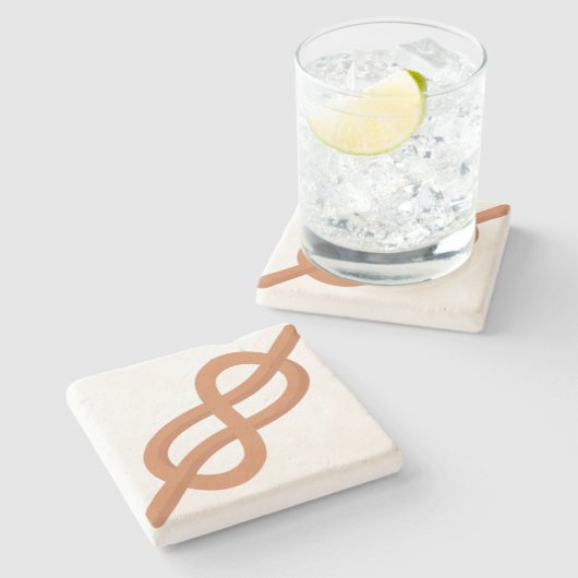 Meeresknoten Steinuntersetzer (Seitenansicht)